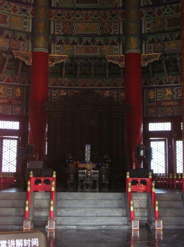 Внутреннее убранство. Храм Неба. Пекин